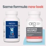 Old and new Advanced NeuroPlus bottles, same formula new look
