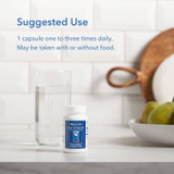 Zinc Citrate 50 bottle on a kitchen counter, suggested use 1 capsule one to three times daily