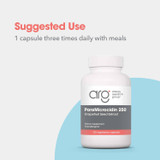 ParaMicrocidin 250 bottle, suggested use 1 capsule three times daily with meals