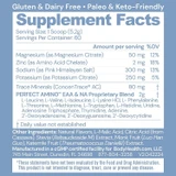 PerfectAmino Electrolytes Watermelon 60 serving supplement facts