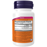 Back of B-12 5,000 mcg bottle with supplement facts panel
