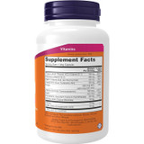Back of B-100 bottle with supplement facts panel