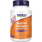 NOW Foods BioCell Collagen Hydrolyzed Type II 120 capsule bottle