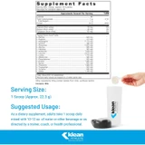 Klean Isolate supplement facts with serving size and suggested use