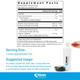 Klean Pre-Workout supplement facts with serving size and suggested usage