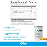 Klean Collagen+C Natural Tropical Fruit supplement facts, 1 scoop (16.7 g), with suggested usage