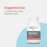 Mastica bottle with suggested use, 1 capsule twice daily between meals