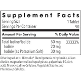 Iodoral supplement facts for 90 tablets