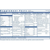 Wholly Immune supplement facts panel, original label