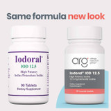 Same formula, new look: old and new Iodoral bottle designs