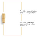 Detoxication Factors capsule, combination of over 30 ingredients callout