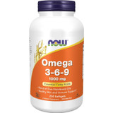 NOW Foods Omega 3-6-9 1000 mg 250 softgel bottle