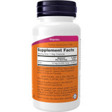 Back of Biotin 60 capsule bottle with supplement facts panel