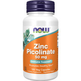 NOW Foods Zinc Picolinate 50 mg 120 veg capsule bottle