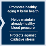 Optimized Resveratrol Elite benefits list on navy
