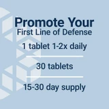 1 tablet 1-2x daily, 30 tablets, 15-30 day supply
