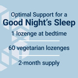 Melatonin graphic, 1 lozenge at bedtime, 60 vegetarian lozenges, 2-month supply