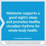 Melatonin sleep support statement on blue