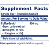 Life Extension CoffeeGenic Green Coffee Extract 400mg - 90 Capsules