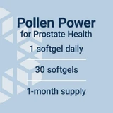 ProstaPollen dosage graphic, 1 softgel daily, 30 softgels, 1-month supply