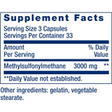 Life Extension MSM 1000mg - 100 Capsules