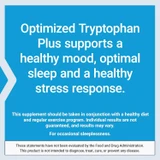 Optimized Tryptophan Plus description panel with FDA disclaimer