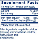Life Extension Iron Protein Plus 300mg - 100 Capsules