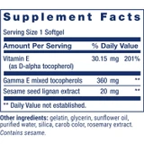 Life Extension Gamma E Tocopherol w/Sesame Lignans - 60 Softgels