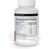 Back of Mushroom Energy & Endurance bottle with supplement facts panel