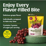 Relax + Calm Soft Chews pouch with grapes, individually wrapped, 3 g sugar per serving