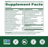 Men's 55+ One Daily Multivitamin supplement facts, with certification icons