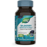 Nature's Way Bilberry premium extract 90 vegan capsule bottle