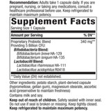 Primadophilus Bifidus supplement facts with 5 billion CFU Bifidobacteria and Lactobacilli blend