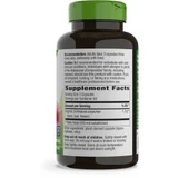 Back of Echinacea Purpurea 180 capsule bottle with supplement facts panel