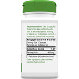 Back of Parsley Leaf bottle with supplement facts panel