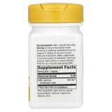 Back of GABA bottle with supplement facts panel