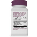 Back of Maca Premium Extract bottle with supplement facts panel