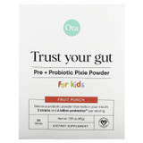 Ora Organic Trust Your Gut Kids Probiotic Pixie Powder Fruit Punch 30 stick pack bag