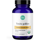 Ora Organic You're Golden Turmeric Curcumin 90 tablet bottle
