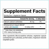 Travel Biotic supplement facts with probiotic strain BB536