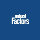 Natural Factors logo on blue