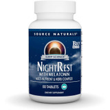 Source Naturals Sleep Science NightRest with Melatonin 50 tablet bottle