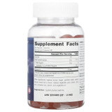 Back of Melatonin Mixed Berry gummies bottle with supplement facts panel