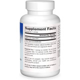 Back of Slippery Elm Strawberry Lozenges bottle with supplement facts panel