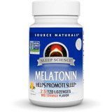 Source Naturals Sleep Science Melatonin 2.5 mg orange flavor 120 lozenge bottle