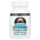 Source Naturals Ultra Chromium Picolinate 500 mcg 60 tablets bottle