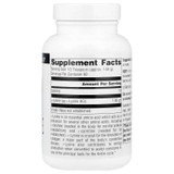 Back of L-Lysine powder bottle with supplement facts panel