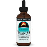 Source Naturals Vitamin D-3 Liquid 2 fl oz (59.14 mL) dropper bottle