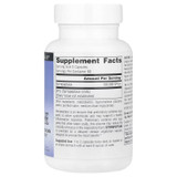 Back of Serrapeptase bottle with supplement facts panel