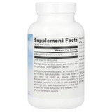 Back of GABA Calm Mind bottle with supplement facts panel